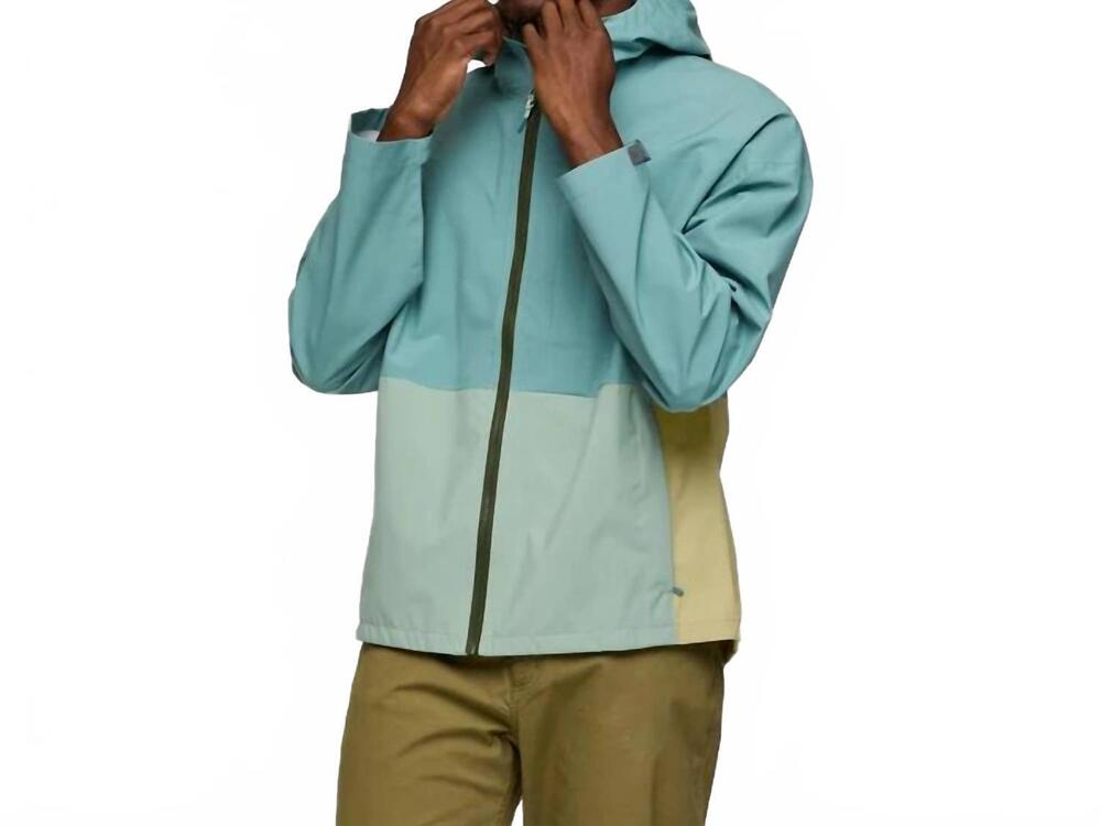 NEW COTOPAXI cielo rain jacket in bluegrass & silver leaf